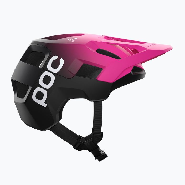 POC Kortal Race MIPS fluoreszkáló rózsaszín/uránium fekete matt kerékpáros sisak 10
