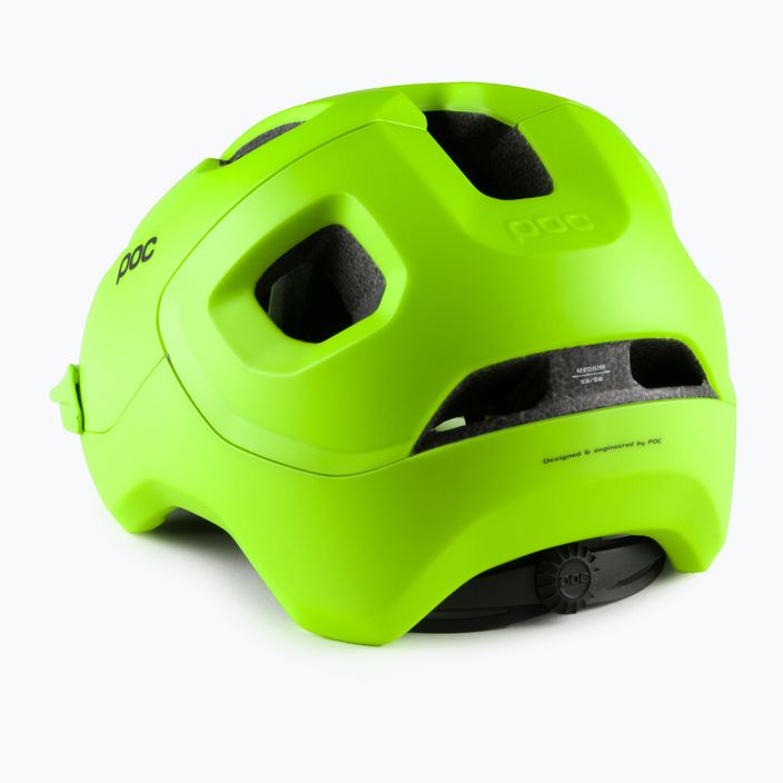 Kerékpáros sisak POC Axion fluorescent yellow/green matt 4