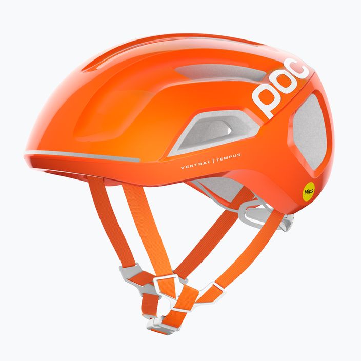 POC Ventral Tempus MIPS fluoreszkáló narancssárga avip kerékpáros sisak 7