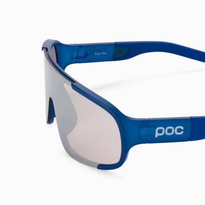 Kerékpáros szemüveg POC Aspire opal blue translucent/clarity trail silver 5