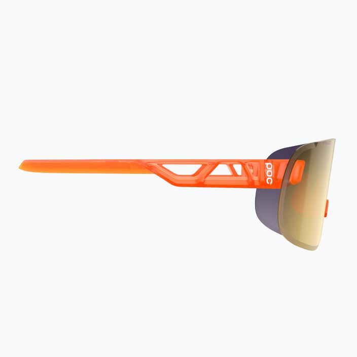 Kerékpáros szemüveg POC Elicit fluorescent orange translucent/clarity road gold 4