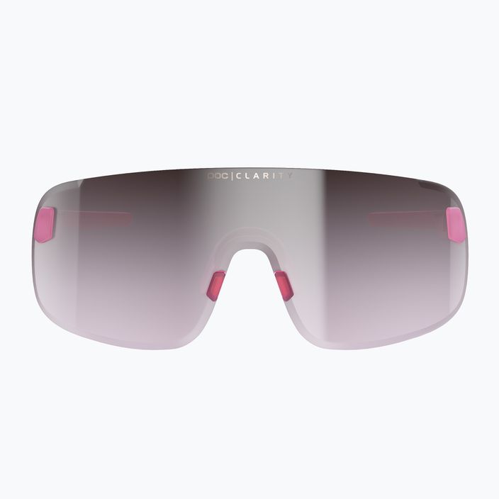Kerékpáros szemüveg POC Elicit actinium pink translucent/clarity road silver 2