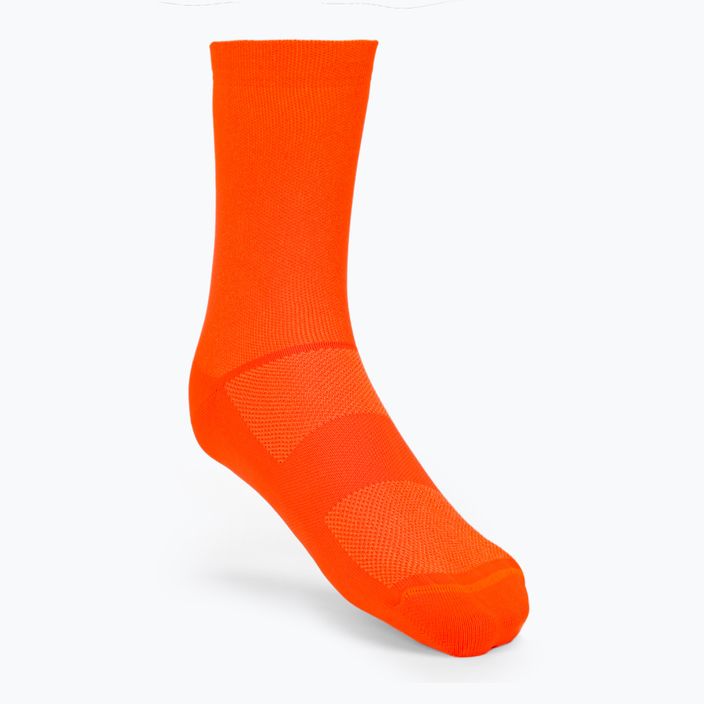 Kerékpáros zokni POC Fluo Mid fluorescent orange