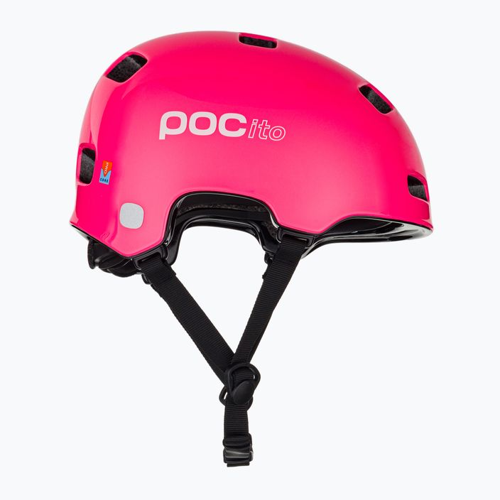 Gyermek biciklis sisak POC Pocito Crane MIPS fluoreszkáló rózsaszínű 4