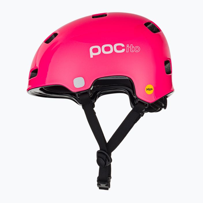 Gyermek biciklis sisak POC Pocito Crane MIPS fluoreszkáló rózsaszínű 5