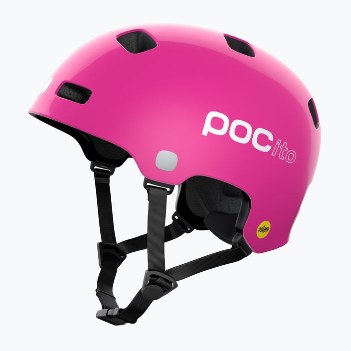 Gyermek biciklis sisak POC Pocito Crane MIPS fluoreszkáló rózsaszínű 8