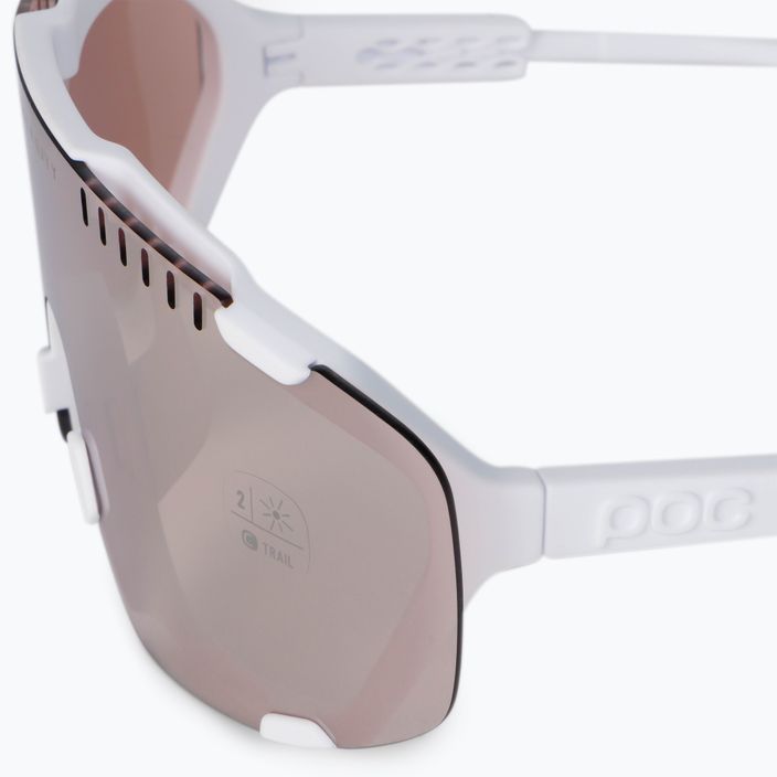 Kerékpáros szemüveg POC Devour hydrogen white/clarity trail silver 6