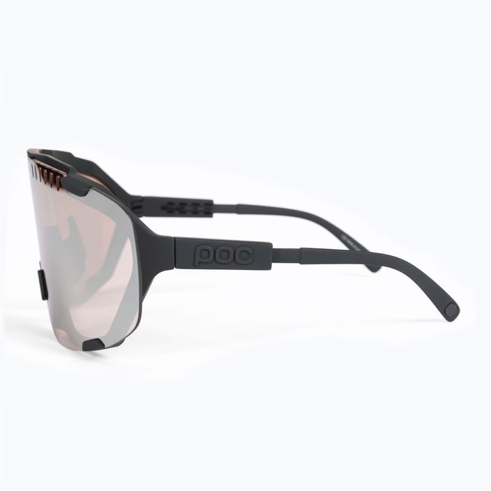 Kerékpáros szemüveg POC Devour uranium black/clarity trail silver 4
