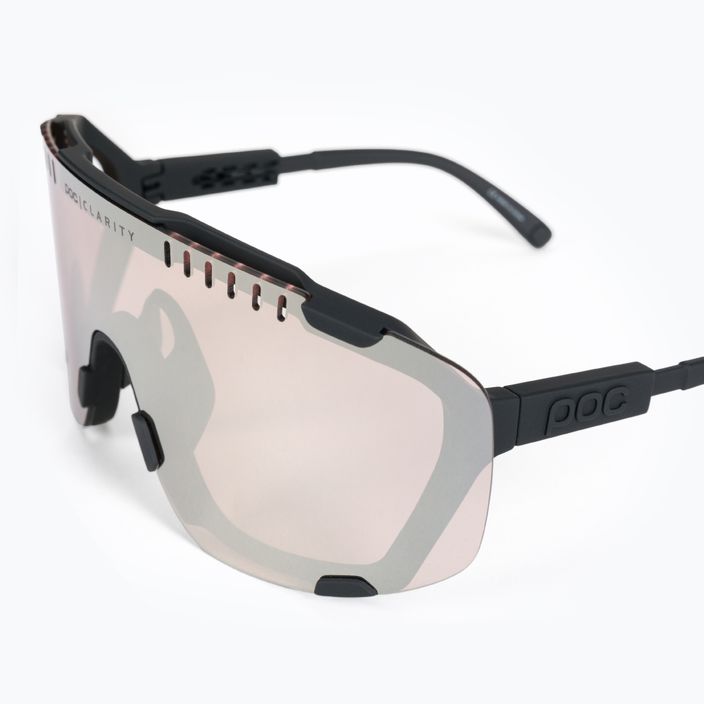 Kerékpáros szemüveg POC Devour uranium black/clarity trail silver 5