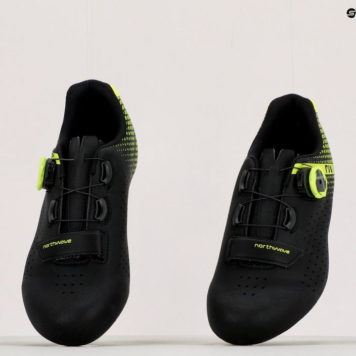 Férfi kerékpáros cipő Northwave Core Plus 2 fekete/sárga 80211012 12