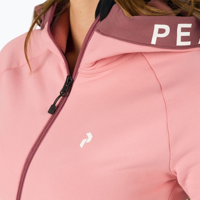 Női Peak Performance Rider Zip kapucnis pulóver rózsaszín G77256070 4