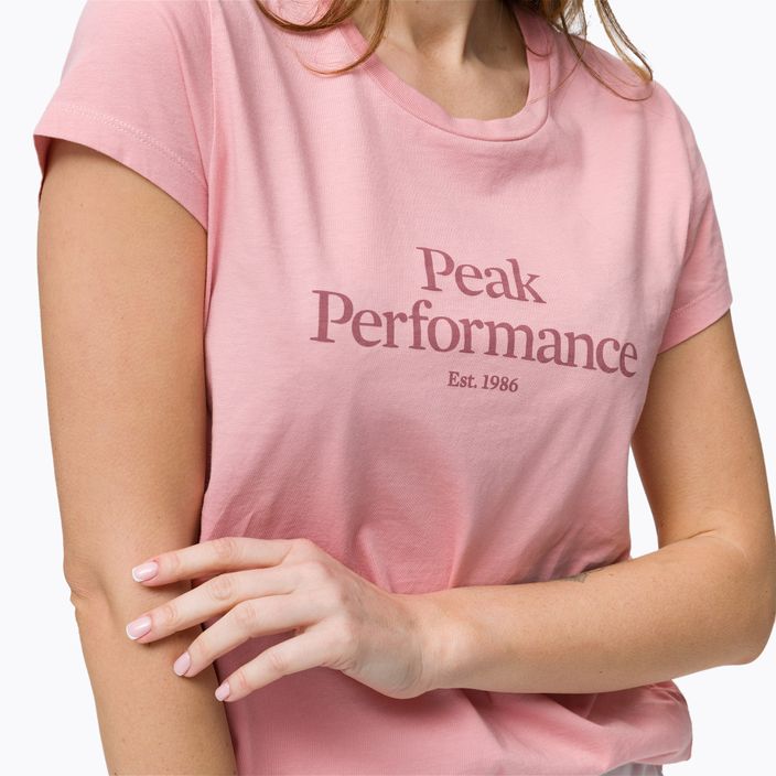 Női trekking póló Peak Performance Original Tee rózsaszín G77280040 4