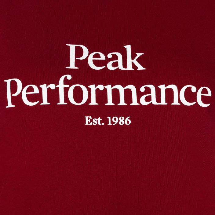 Női trekking póló Peak Performance Original Tee piros G77700310 3