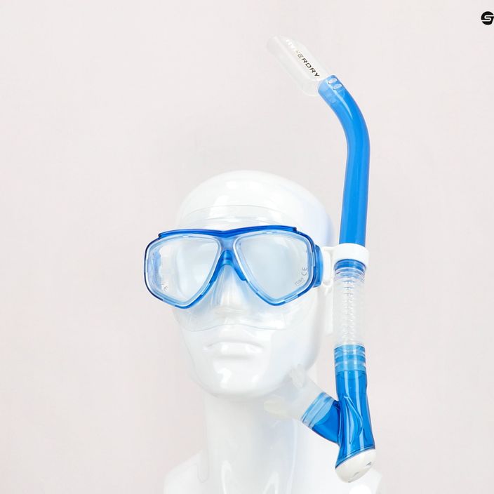 TUSA búvárszett maszk + snorkel SPLENDIVE kék UC-7519 CB 6