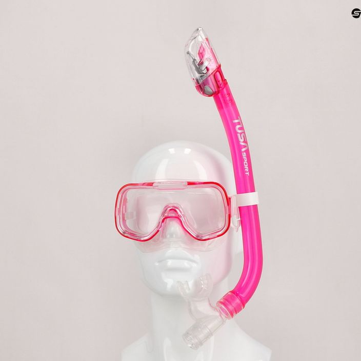 TUSA Gyermek búvárszett maszk + snorkel MINI-KLEIO rózsaszín UC-2022P 8
