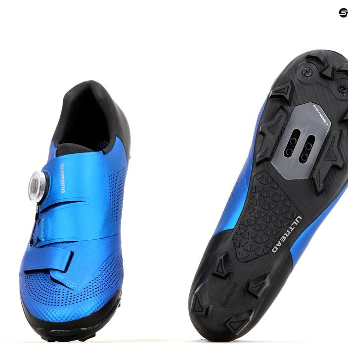 Shimano férfi kerékpáros cipő SH-XC502 kék ESHXC502MCB01S46000 11