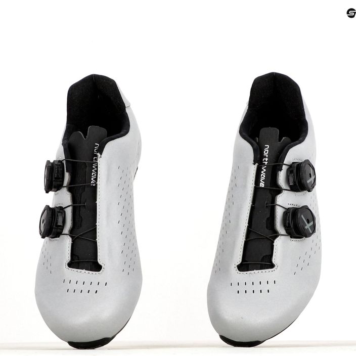 Northwave férfi kerékpáros cipő Revolution 3 ezüst 80221012 11