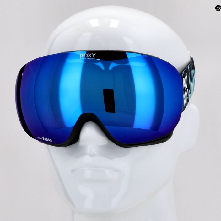 Női snowboard szemüveg ROXY Popscreen Cluxe J 2021 true black akio/sonar ml revo blue 12