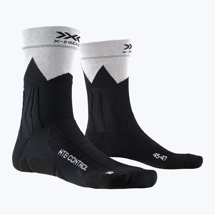 X-Socks MTB Control kerékpáros zokni fekete-fehér BS02S19U-B014 4