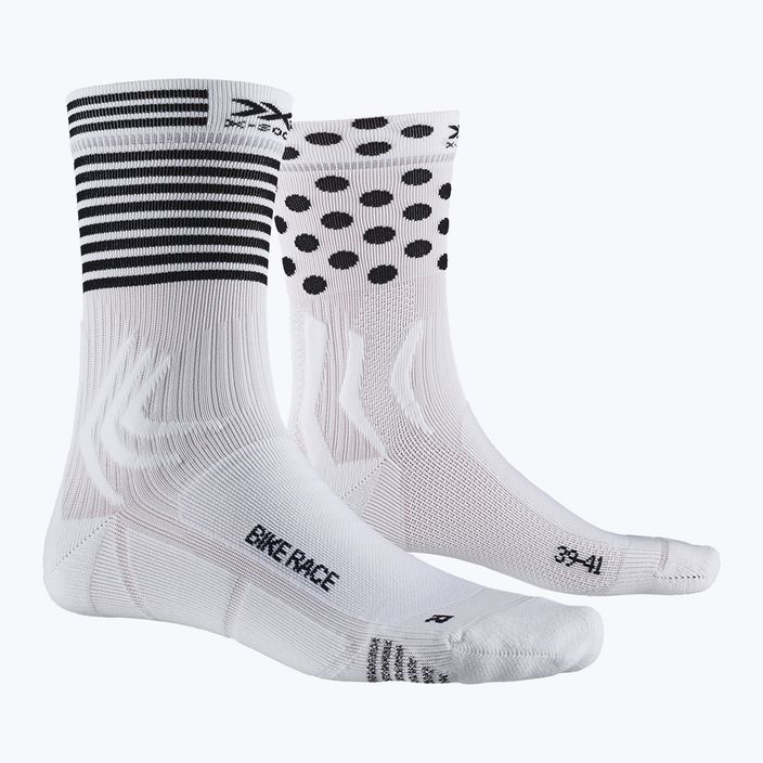 Kerékpáros zokni X-Socks Bike Race fehér/fekete BS05S19U-W011 8