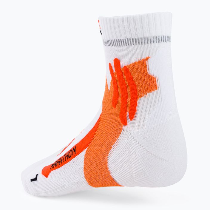 Férfi futózokni X-Socks Marathon 4.0 U narancssárga és fehér RS11S19U-W017 2