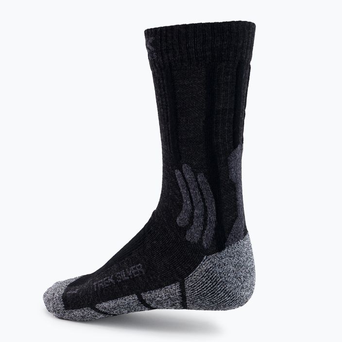 Férfi trekking zokni X-Socks Trek Silver fekete-szürke TS07S19U-B010 3