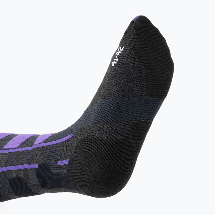 X-Socks Ski Control 4.0 sí zokni szén melange/lila sí zokni 4