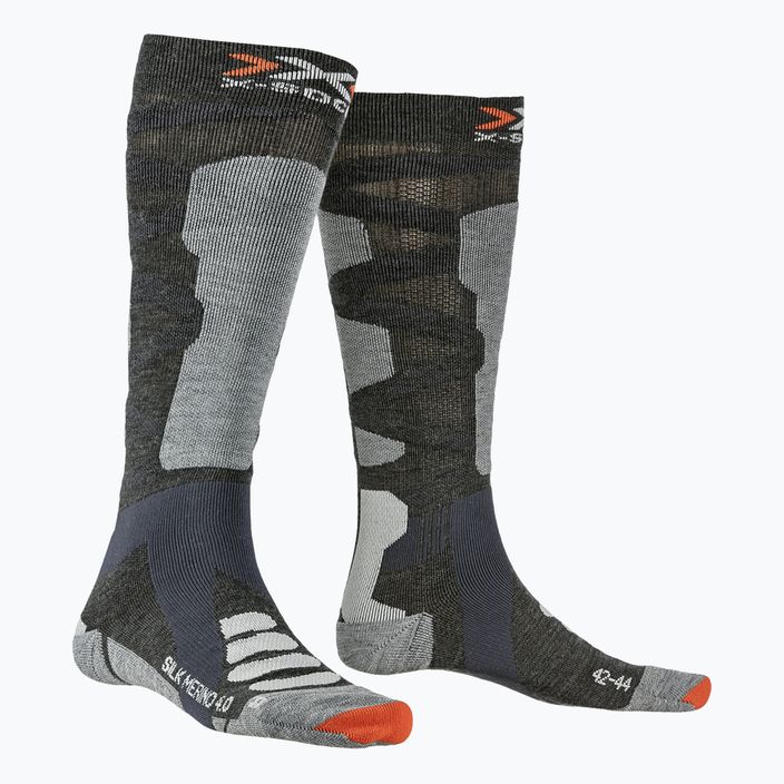 Sízokni X-Socks Ski Silk Merino 4.0 szürke XSSSKMW19U XSSSKMW19U 4
