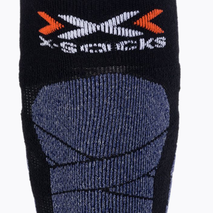 X-Socks Carve Silver 4.0 fekete-szürke sí zokni XSSS47W19U 3