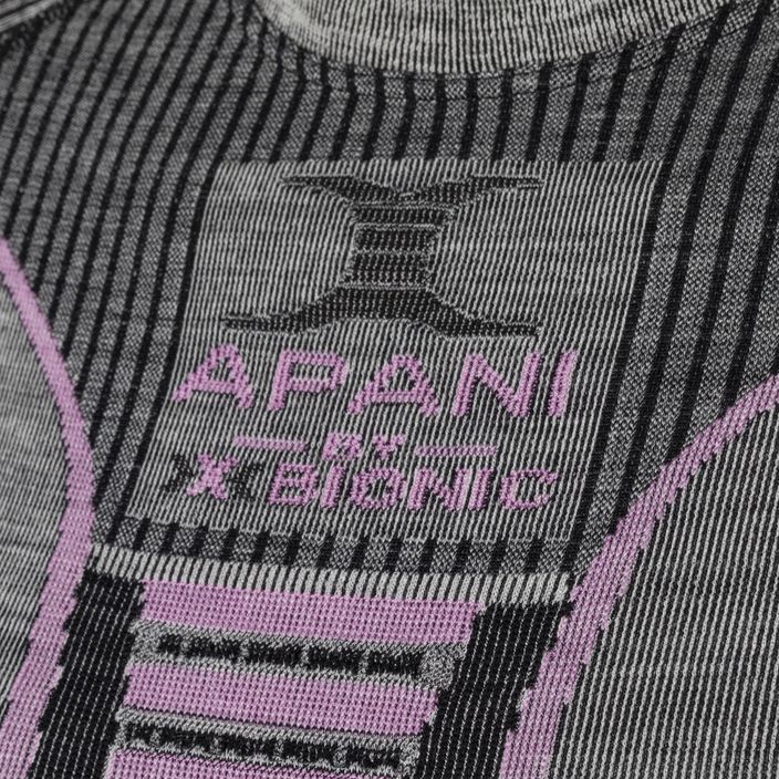 Női termál póló X-Bionic Apani 4.0 Merino szürke/lila APWT06W19W 3
