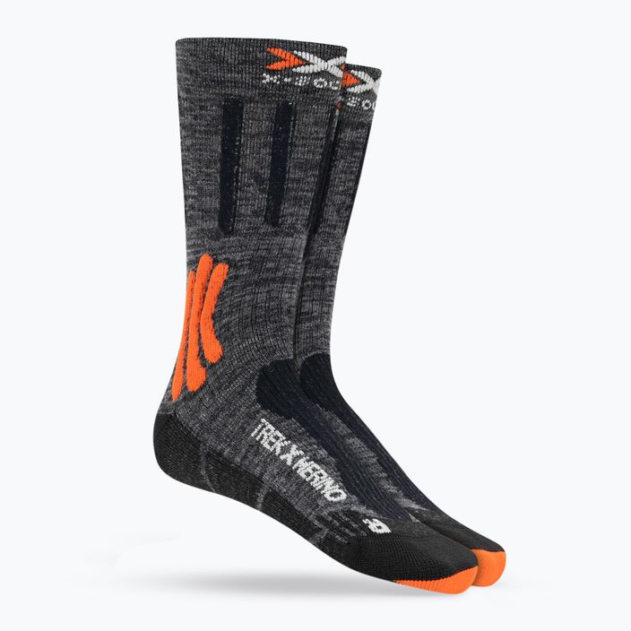 X-Socks Trek X Merino szürke duo melange/x-narancs/fekete trekking zokni