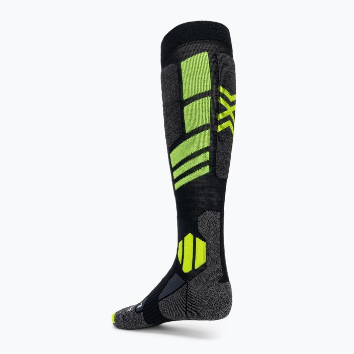 Snowboard zokni X-Socks Snowboard 4.0 fekete/szürke/fitonsárga 2