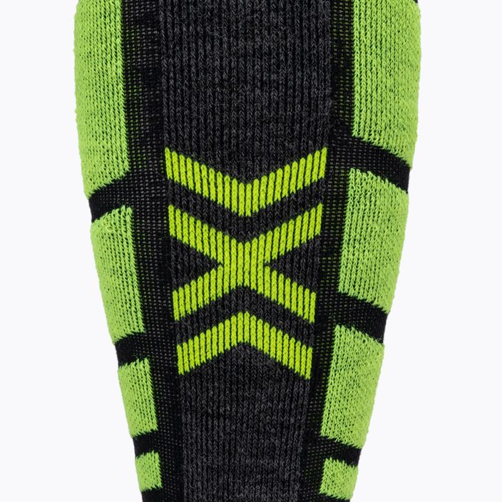 Snowboard zokni X-Socks Snowboard 4.0 fekete/szürke/fitonsárga 4