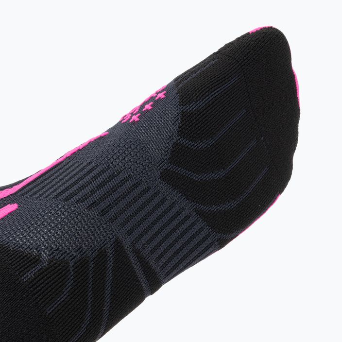 Női futó zokni X-Socks Run Speed Two 4.0 dolomit szürke/neon flamingó 3