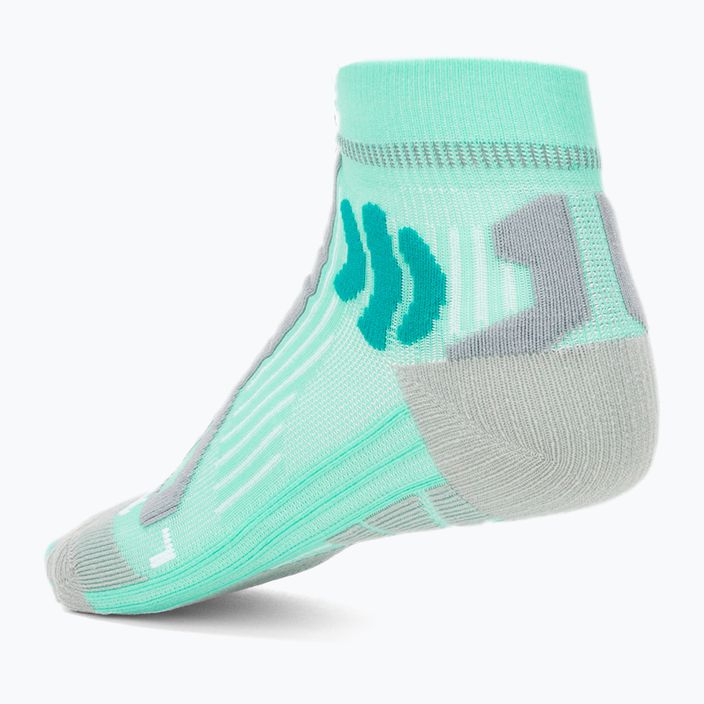 Női X-Socks Trail Run Energy 4.0 futó zokni audrey zöld/gyöngyszürke 2
