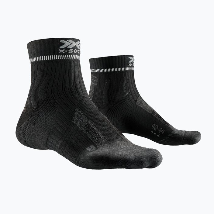 Férfi X-Socks Marathon Energy 4.0 futó zokni opálfekete/dolomitszürke 5