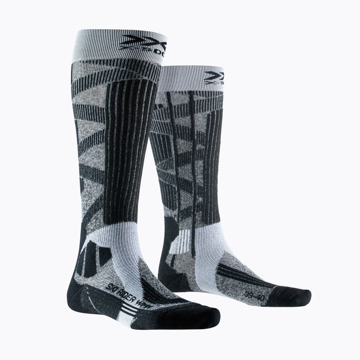 Női sí zokni X-Socks Ski Rider 4.0 szürke melange/opál fekete 4
