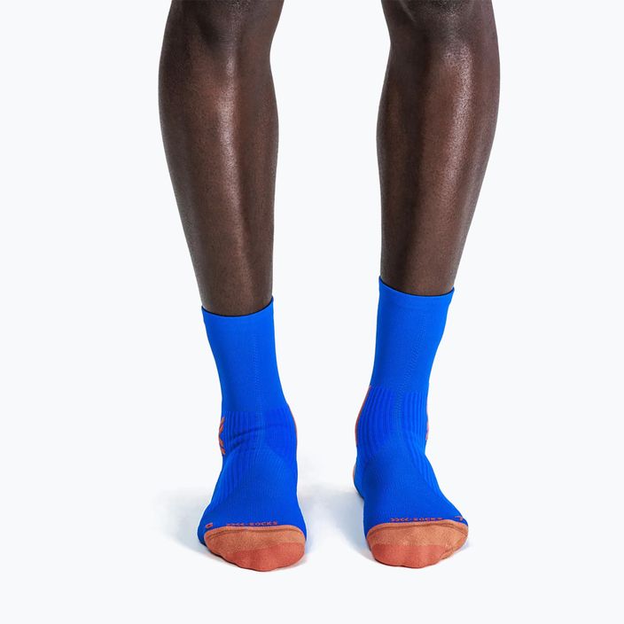 Férfi futó zokni X-Socks Run Perform Crew twyce blue/orange 2