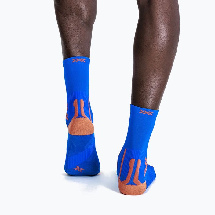 Férfi futó zokni X-Socks Run Perform Crew twyce blue/orange 4