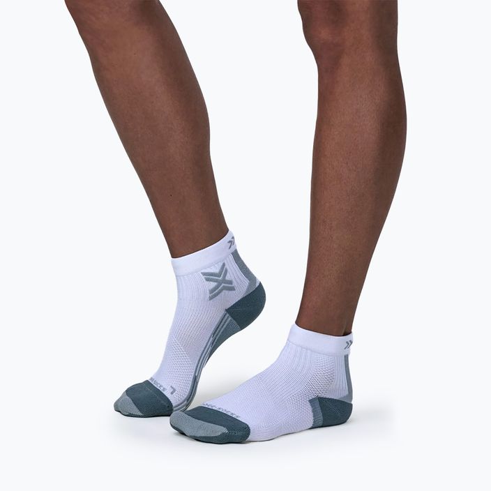 Női futó zokni X-Socks Run Discover Ankle arctic white/pearl grey 2
