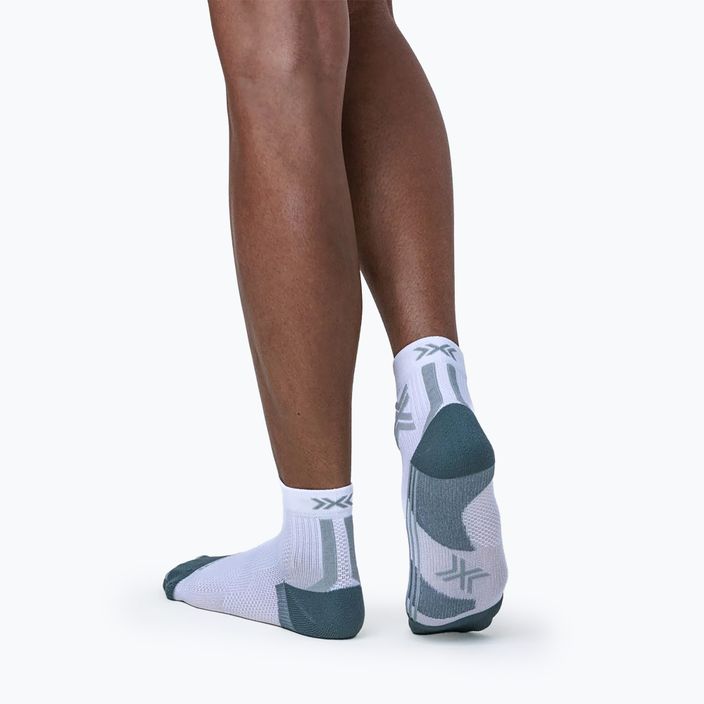 Női futó zokni X-Socks Run Discover Ankle arctic white/pearl grey 4