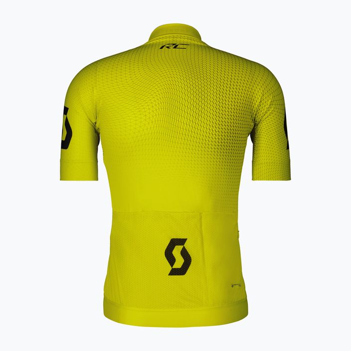 Férfi SCOTT RC Pro kerékpáros trikó kénsárga/fekete 2
