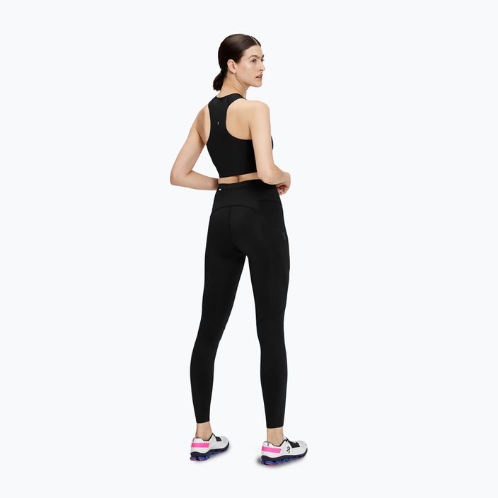 Női futó leggings On Running Performance Tights fekete 3