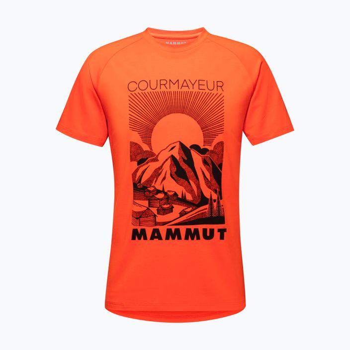 Férfi túrázó póló MAMMUT Mountain narancssárga 4
