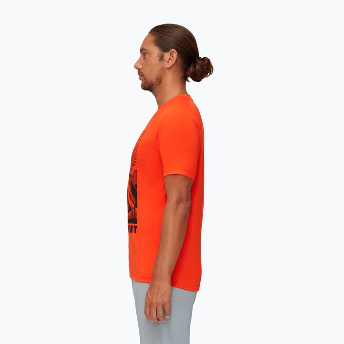 Férfi túrázó póló MAMMUT Mountain narancssárga 2