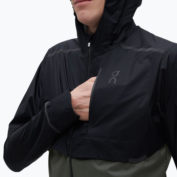 Férfi On Running Weather kabát fekete/árnyék 4