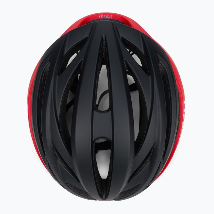Giro Syntax kerékpáros sisak fekete-piros GR-7099697 6