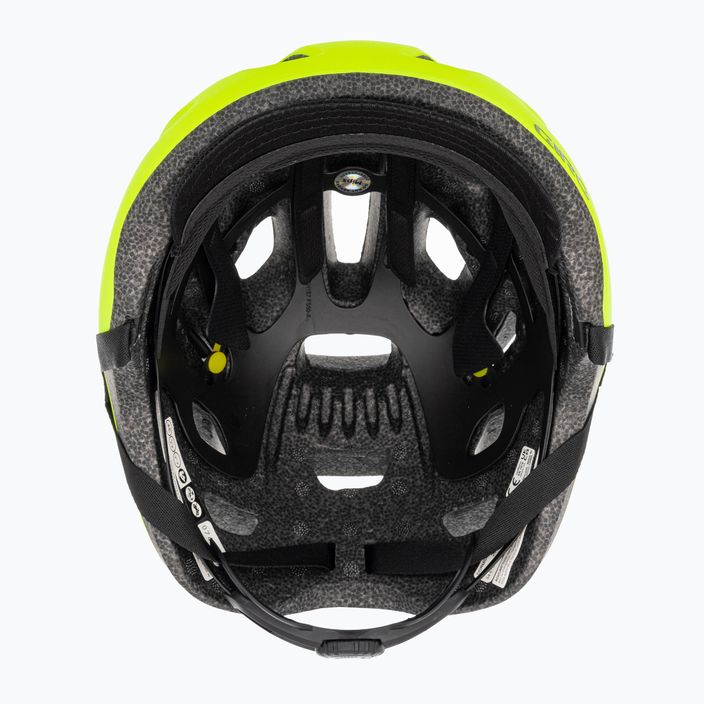 kerékpáros sisak Giro Cormick Integrated MIPS matte highlight yellow black 6