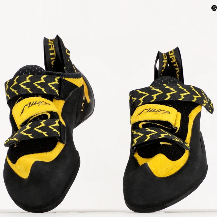 La Sportiva Miura VS férfi hegymászó cipő fekete/sárga 555 11