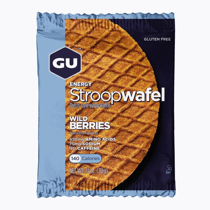 Rágcsálnivaló GU Energy Stroopwaffle 32 g wild berry gluten free